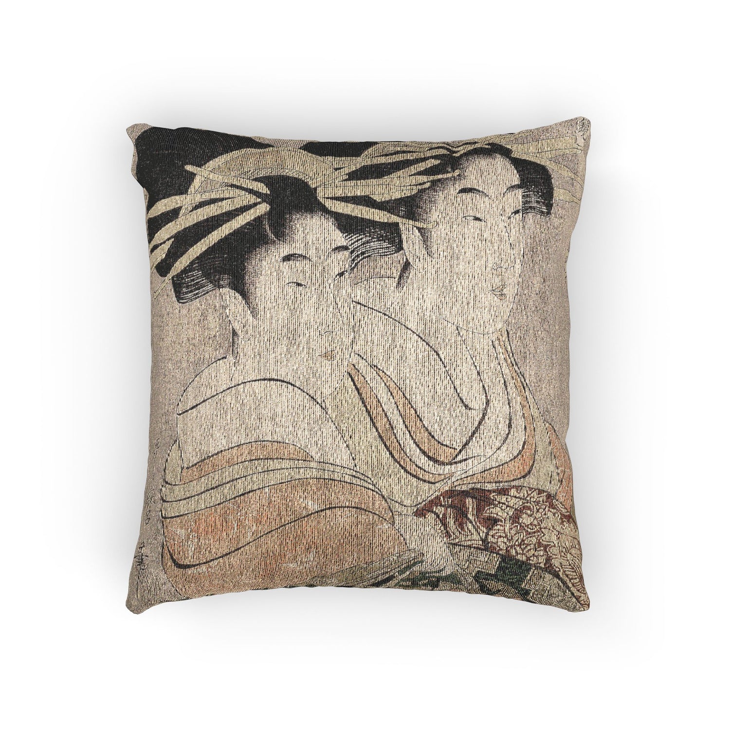 Courtesans Kasugano Utahama - Kitagawa Utamaro Pillow