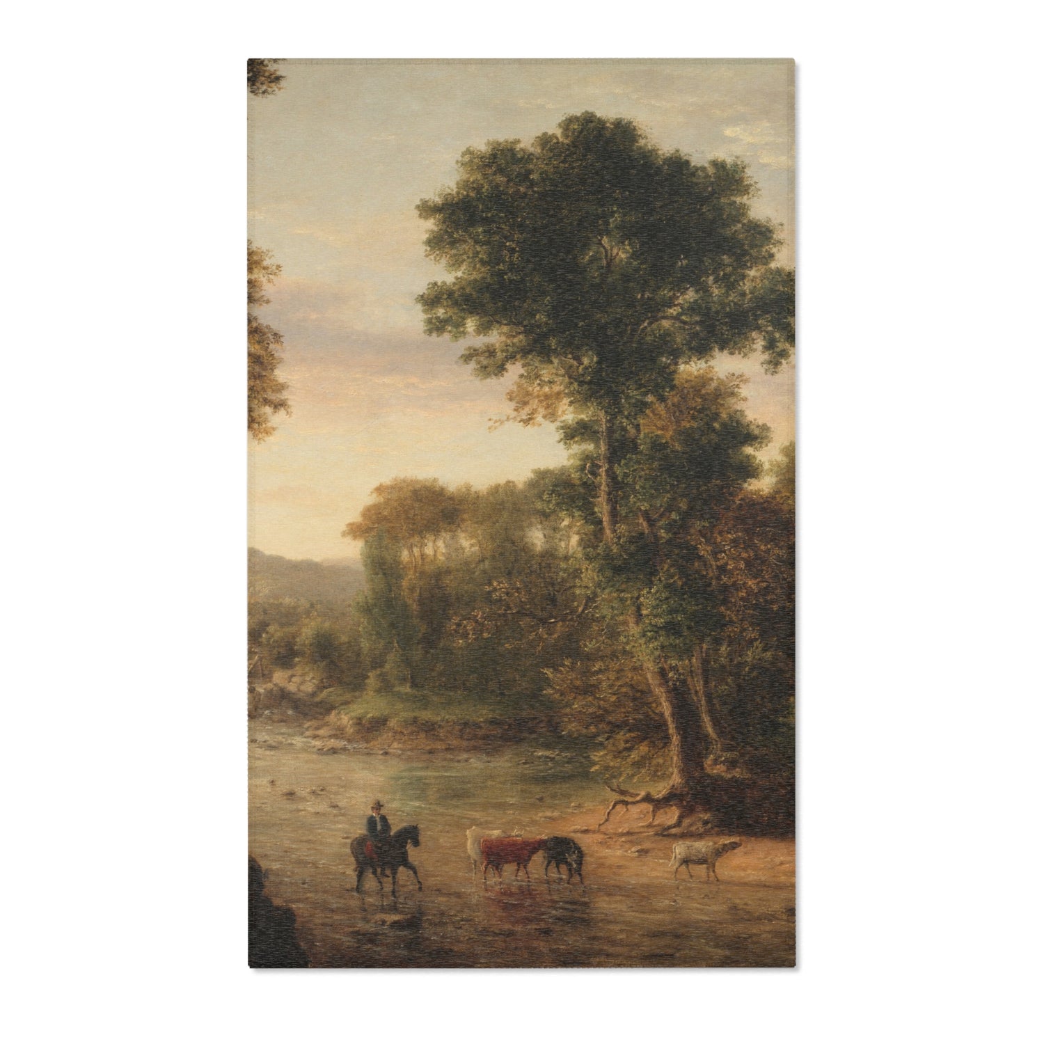 Crossing the Ford - George Inness Area Rug