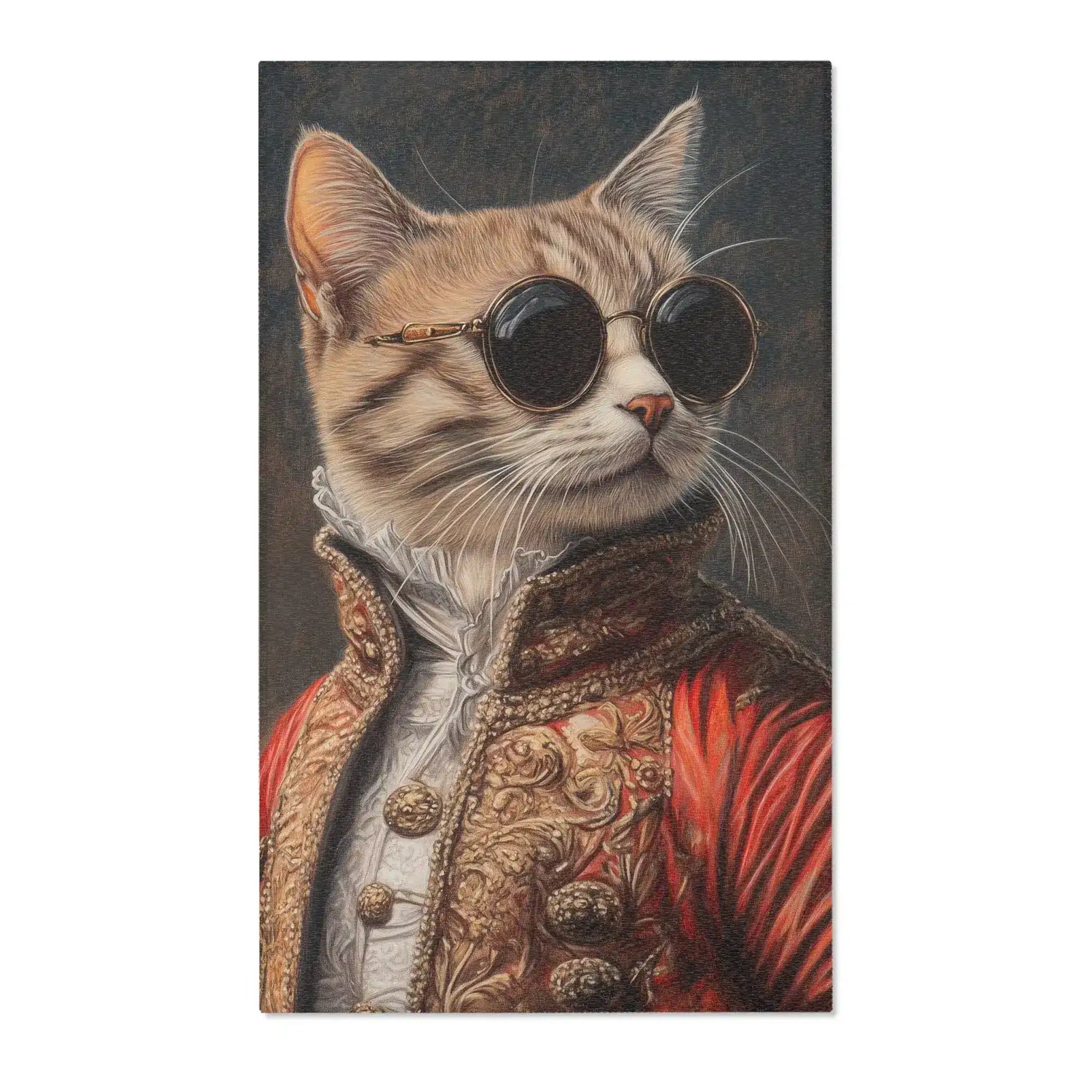 Renaissance Cat in Couture - Luxury Accent Rug