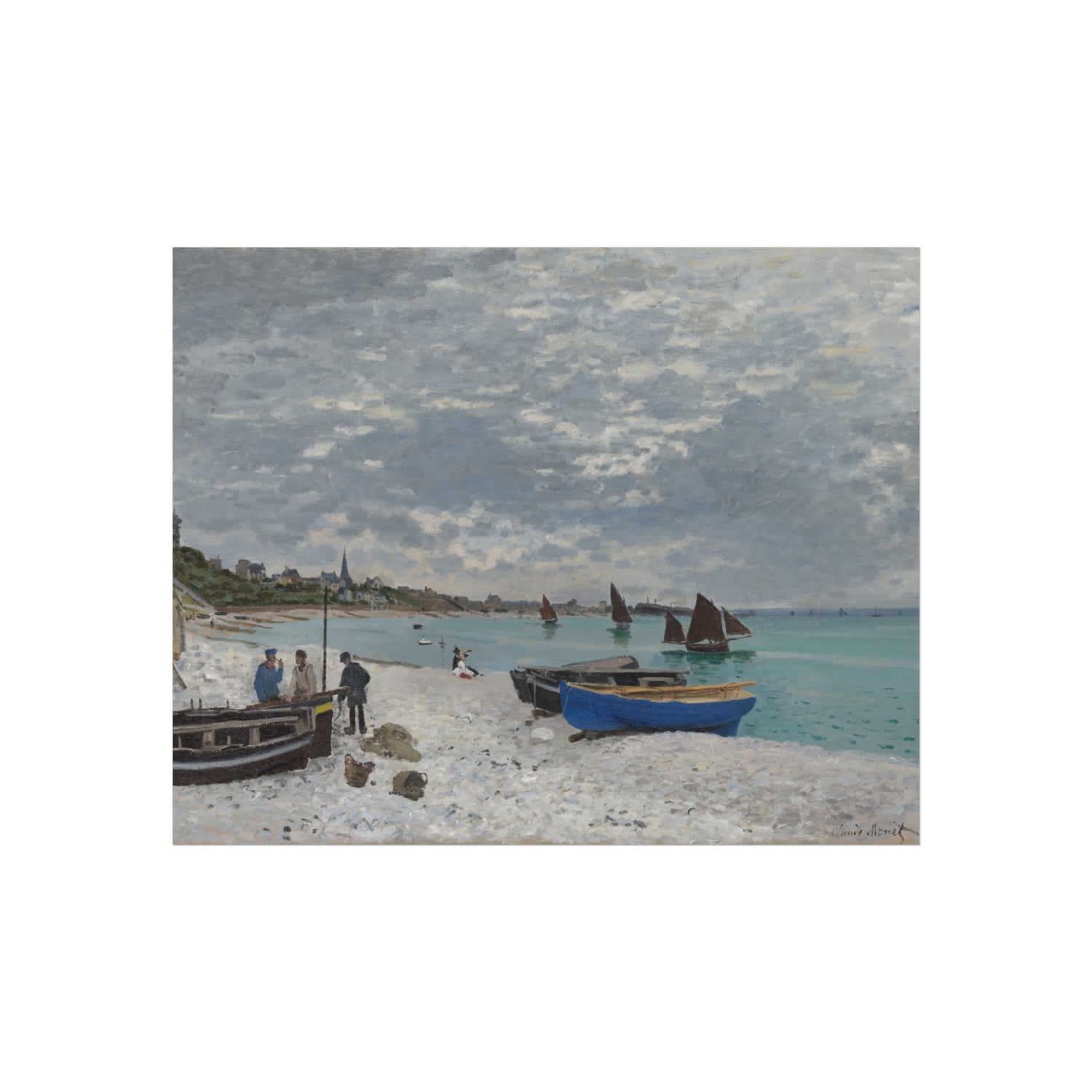 Claude Monet - The Beach at Sainte-Adresse | Fine Art Poster