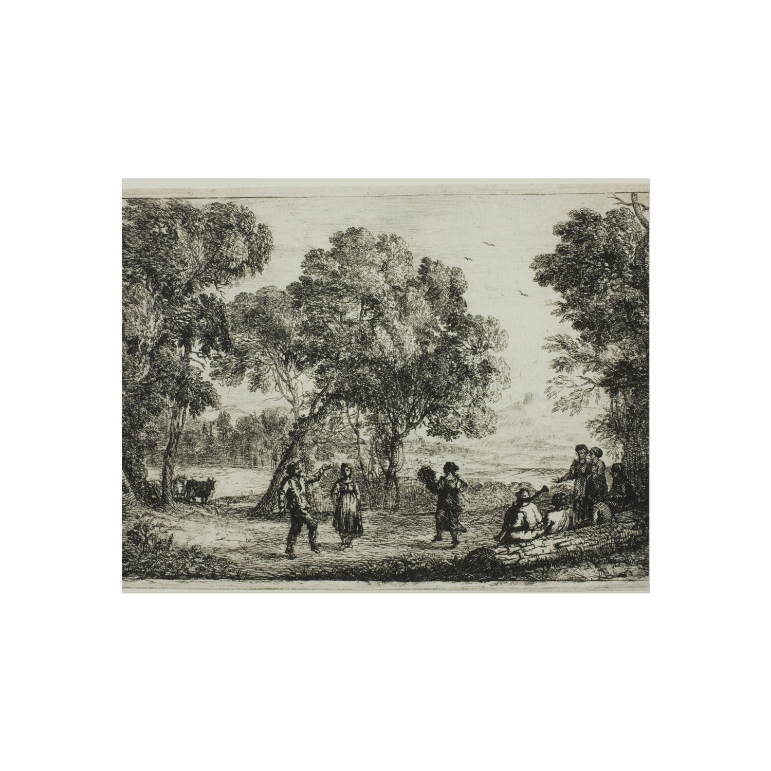 The Country Dance - Claude Lorrain Fine Art Poster