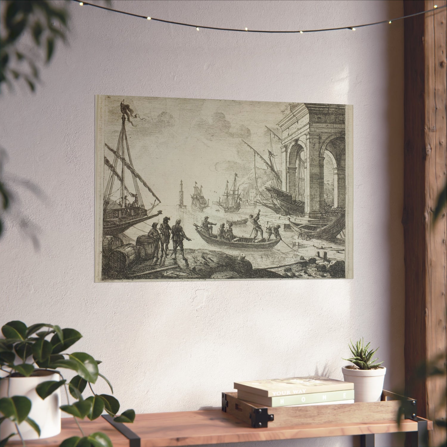 Harbor Scene with a Lighthouse - Claude Lorrain Fine Art Poster