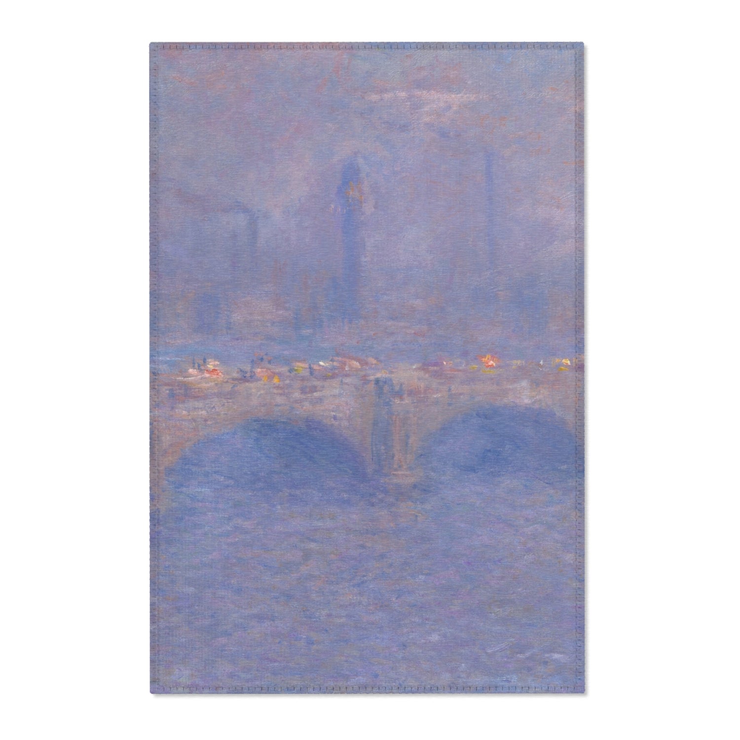 Waterloo Bridge, Sunlight Effect - Claude Monet Area Rug
