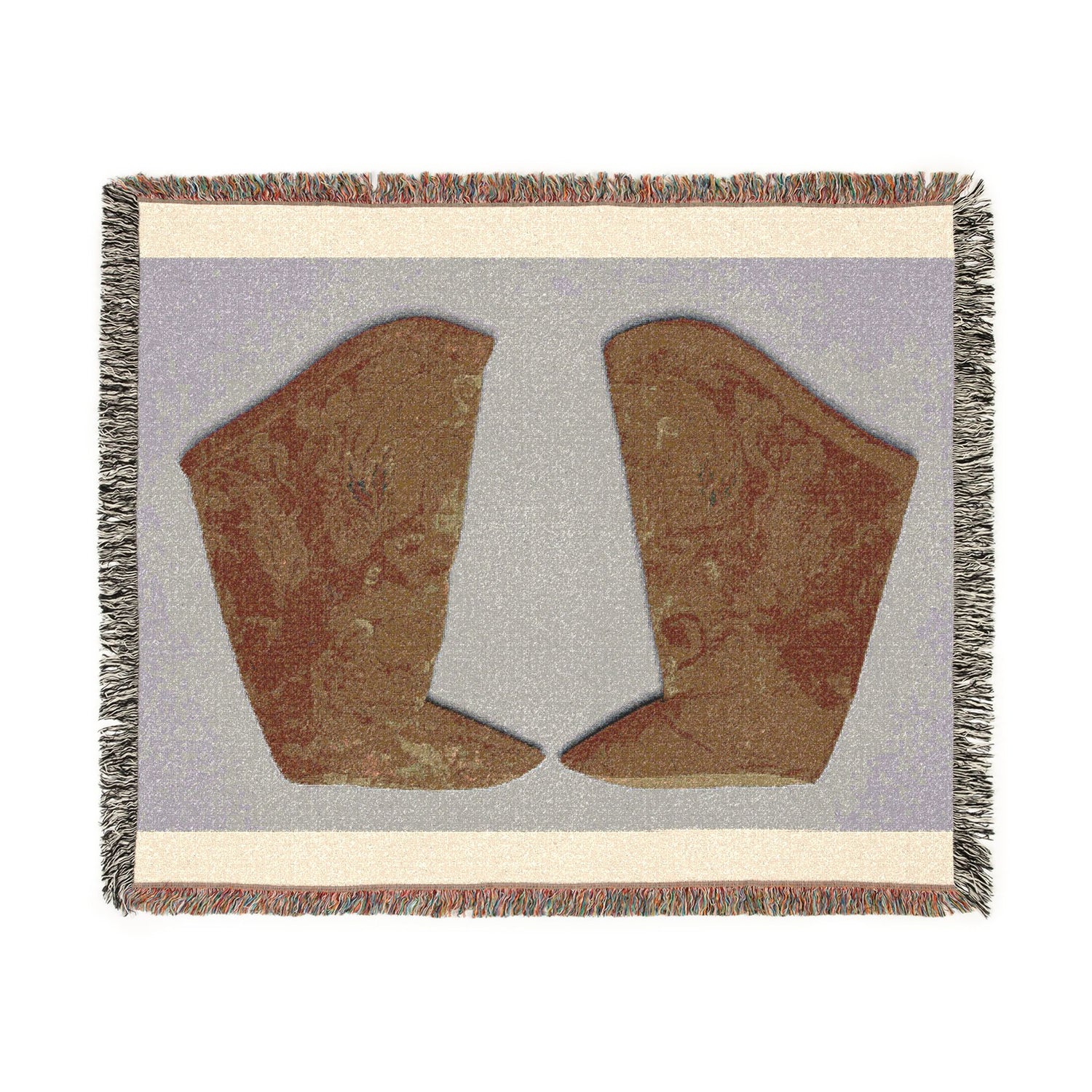 Pair of Boots Woven Throw Blanket