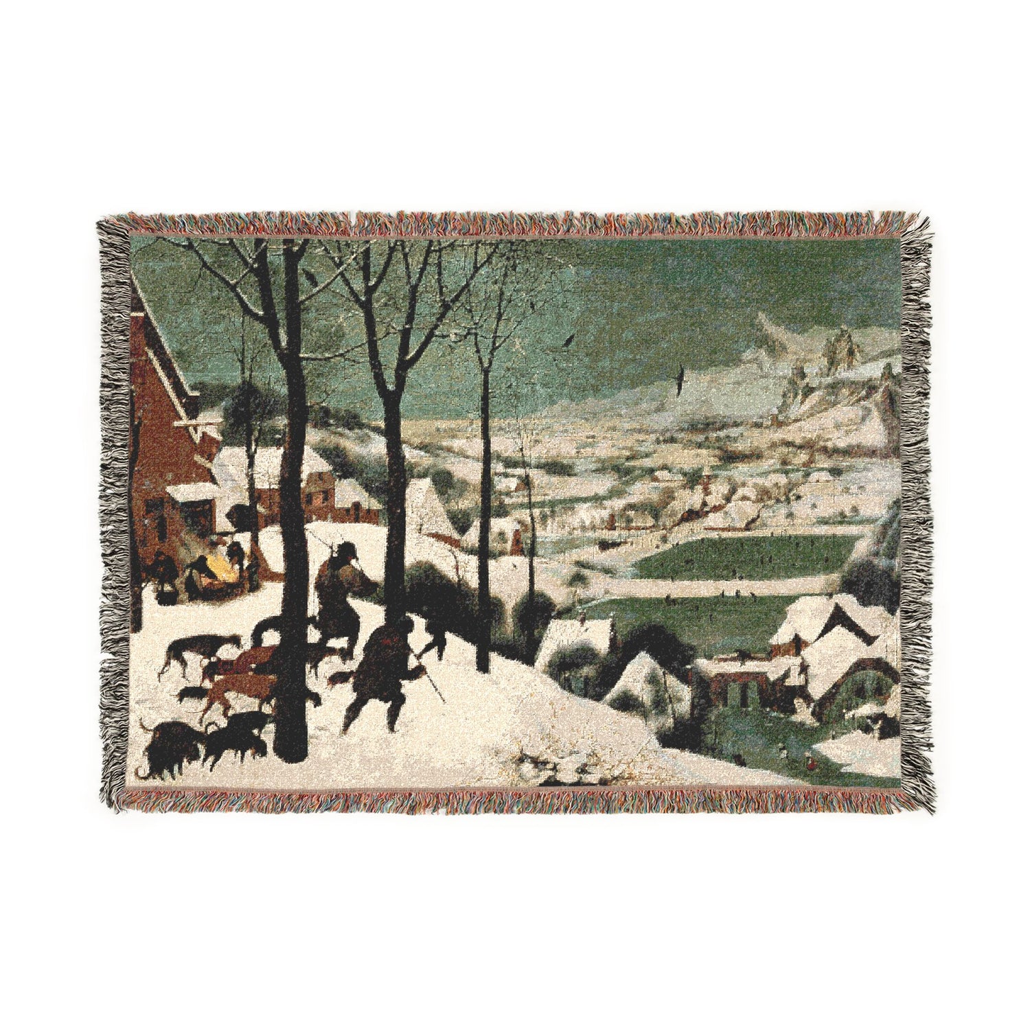Hunters in the Snow - Pieter Bruegel the Elder Tapestry Blanket