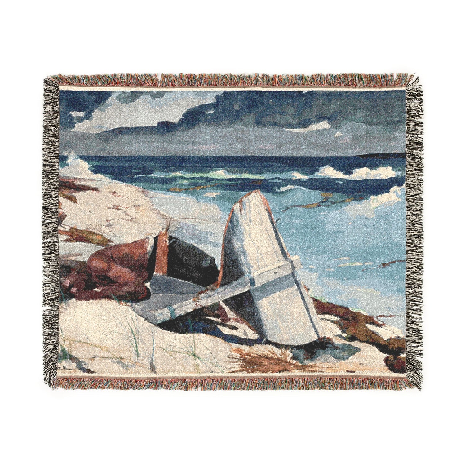 After the Hurricane, Bahamas - Winslow Homer Tapestry Blanket