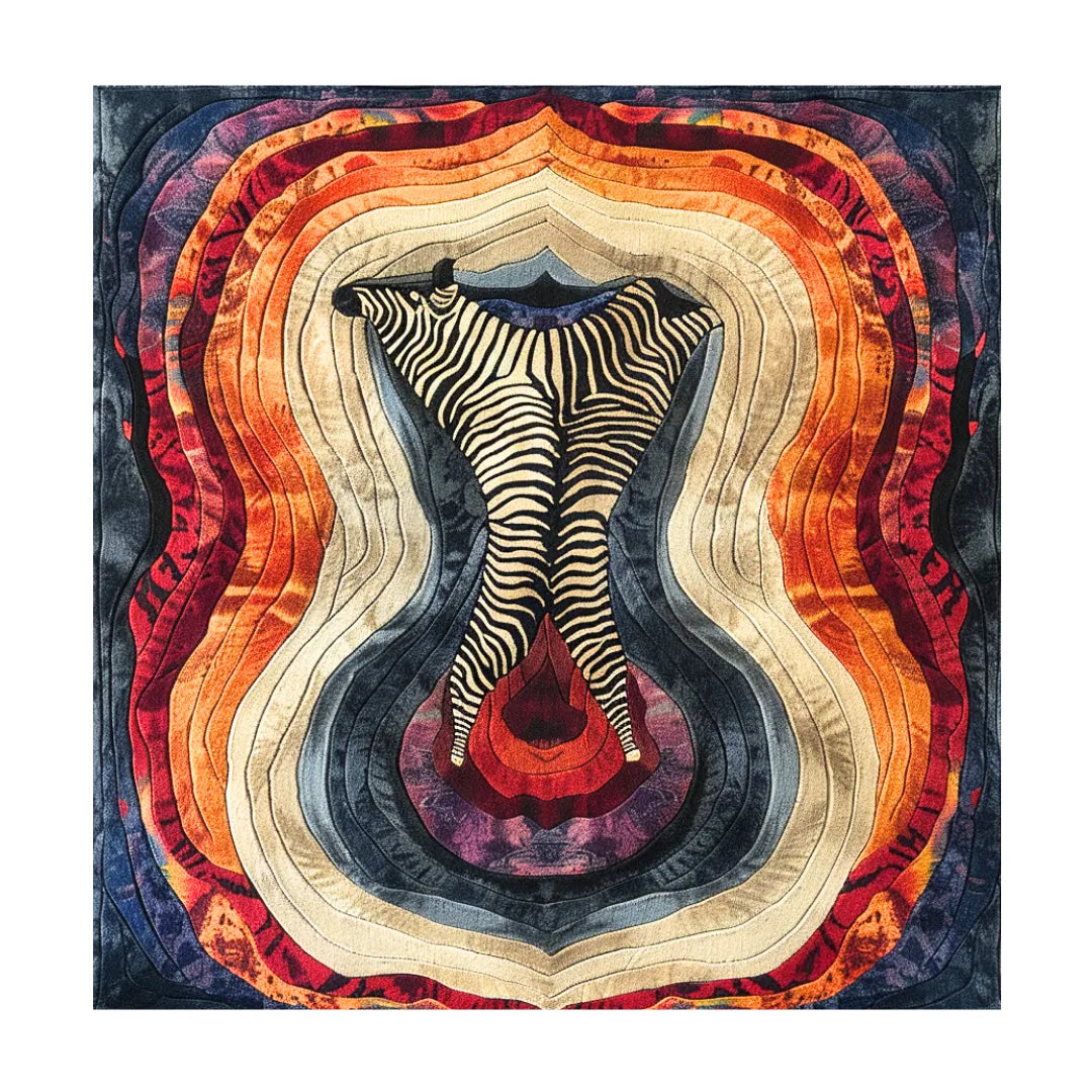 Zebra Mirage Hand Tufted Wool Rug