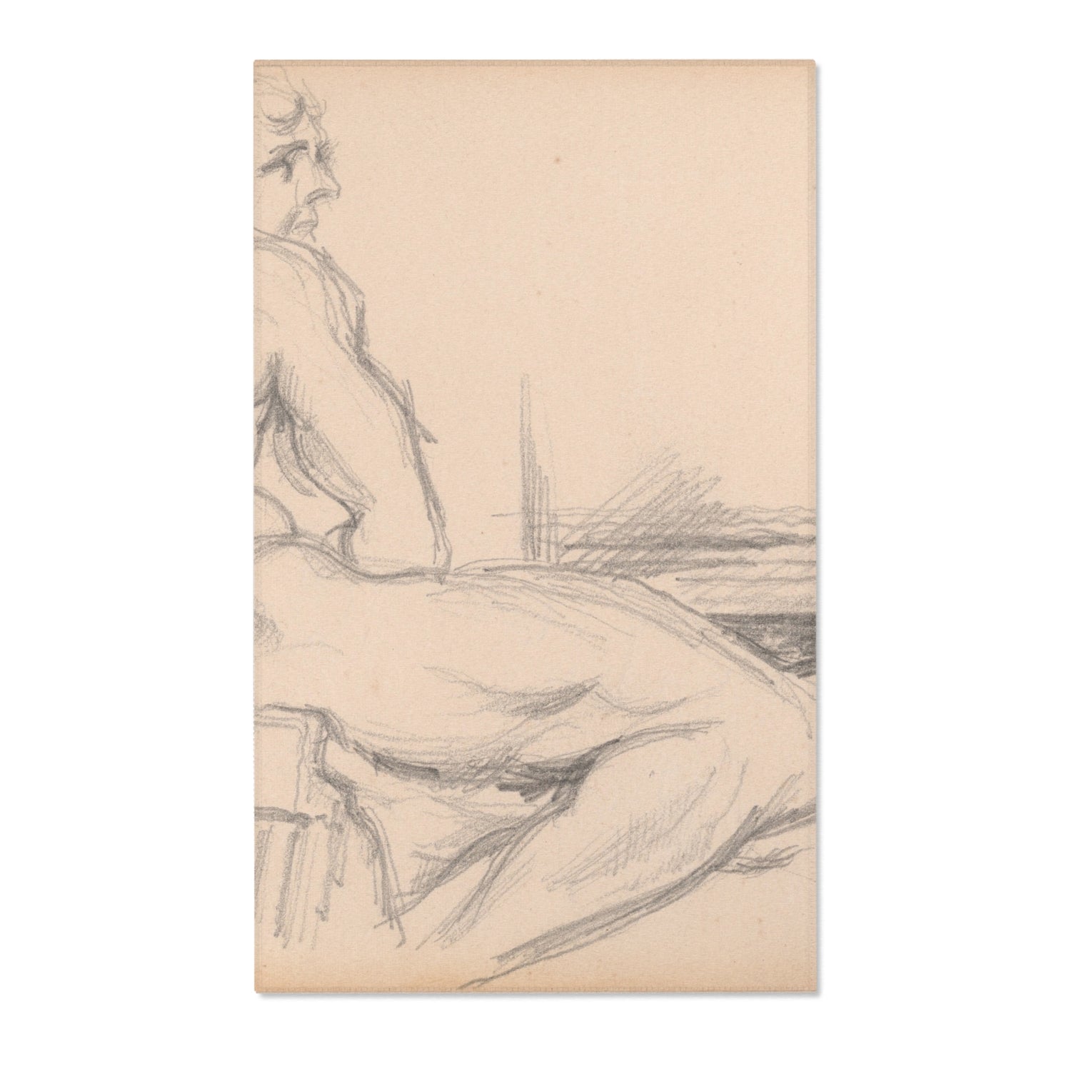Hercules Resting - Paul Cezanne Area Rug