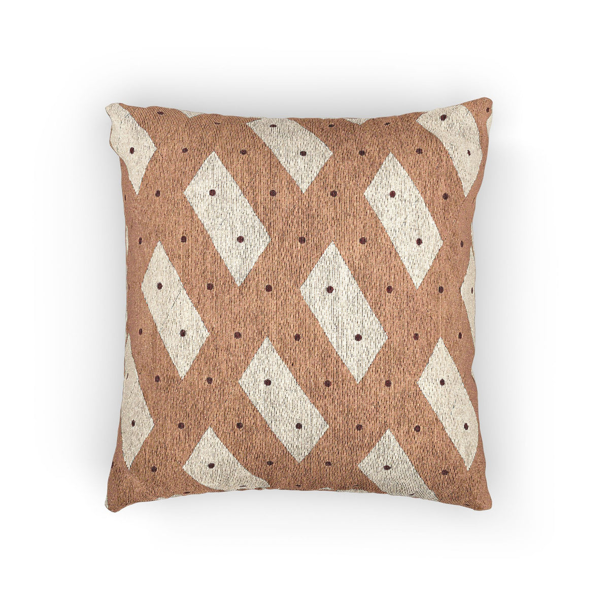 Peacock Harlequin Woven Pillow