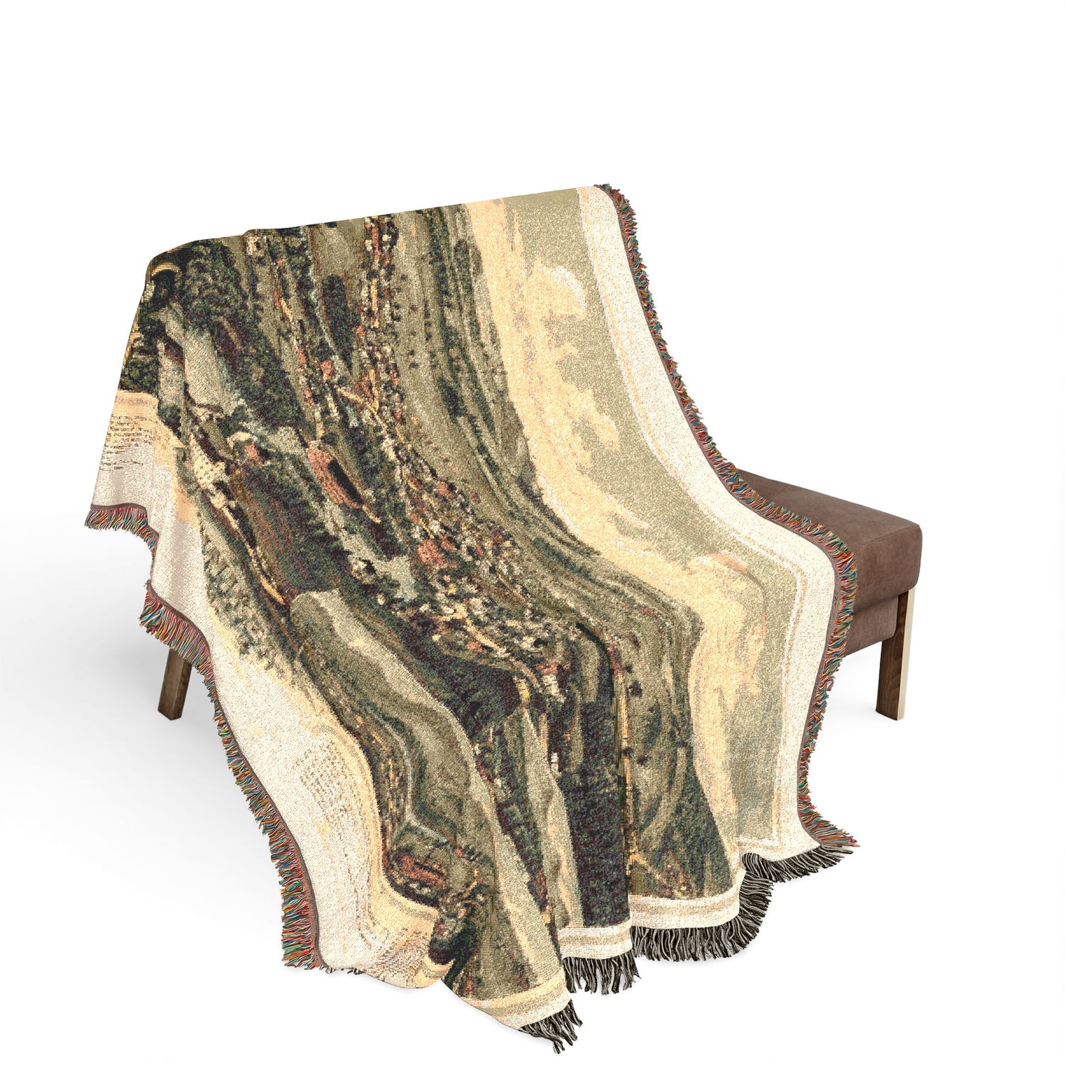 Henniker, N.H. Woven Throw Blanket