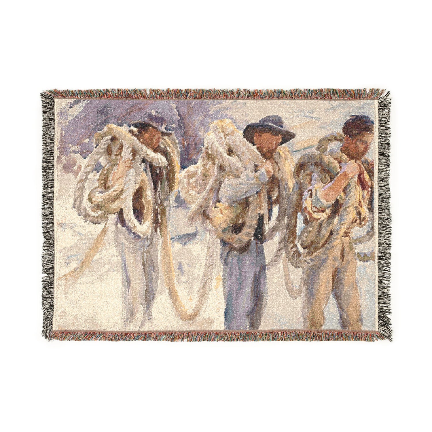 Workmen at Carrara - John Singer Sargent Tapestry Blanket