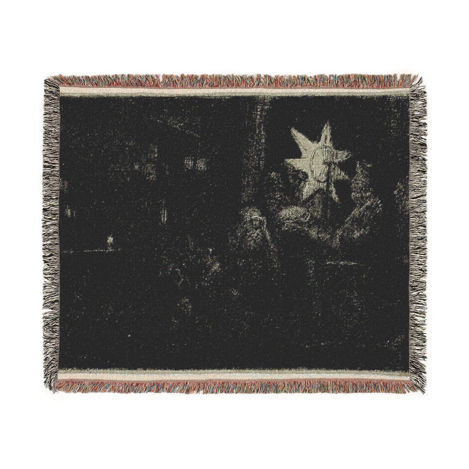 The Star of the Kings: A Night Piece - Rembrandt van Rijn Tapestry Blanket