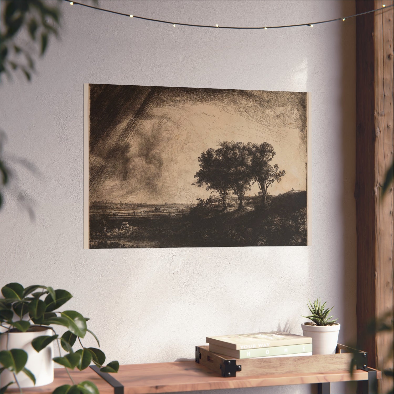 The Three Trees - Rembrandt van Rijn Fine Art Poster