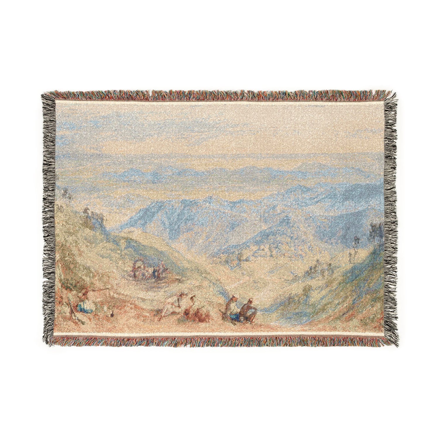 Mussooree and the Dhoon from Landour - Joseph Mallord William Turner Tapestry Blanket