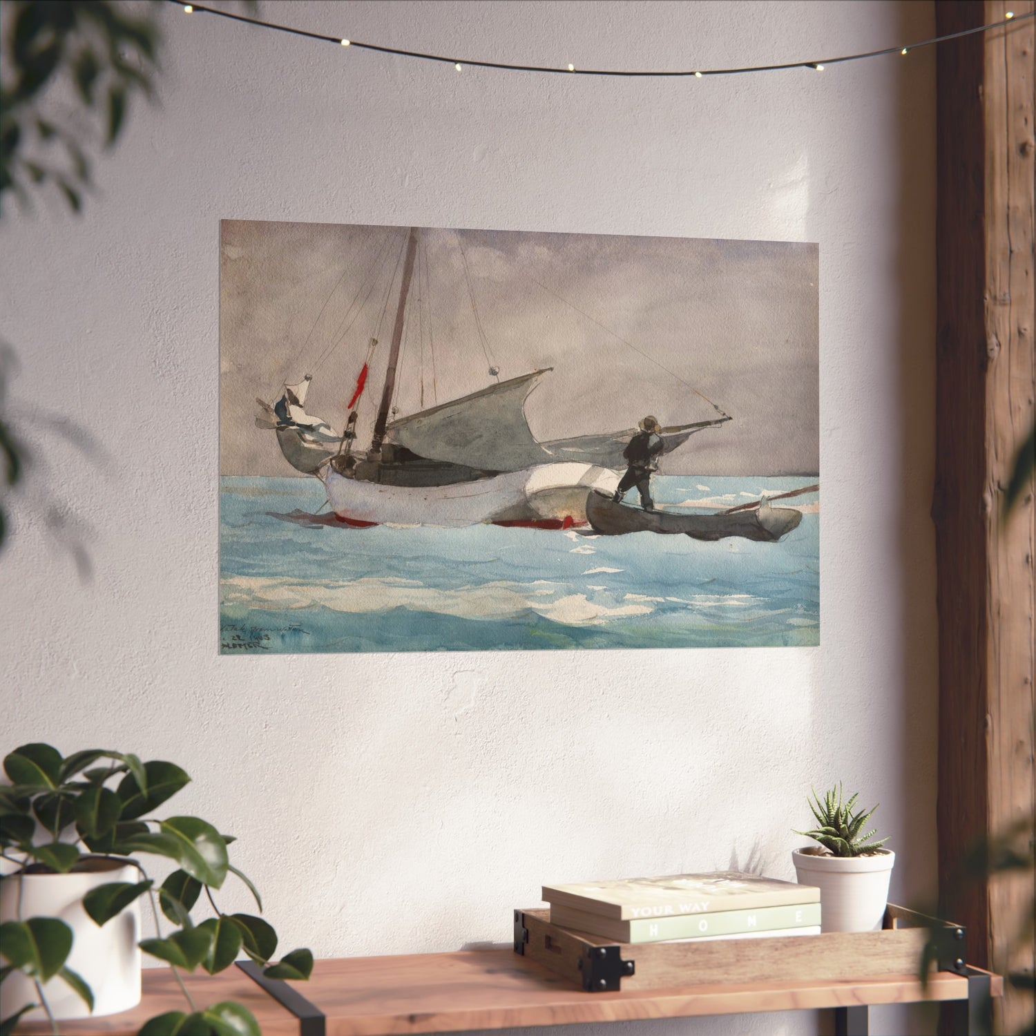 Stowing Sail - Winslow Homer Fine Art Poster