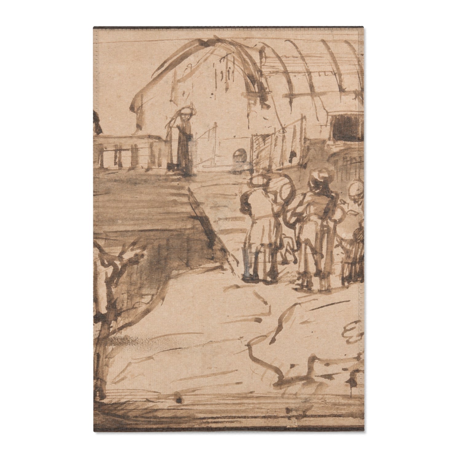 Noah's Ark - Rembrandt van Rijn Area Rug