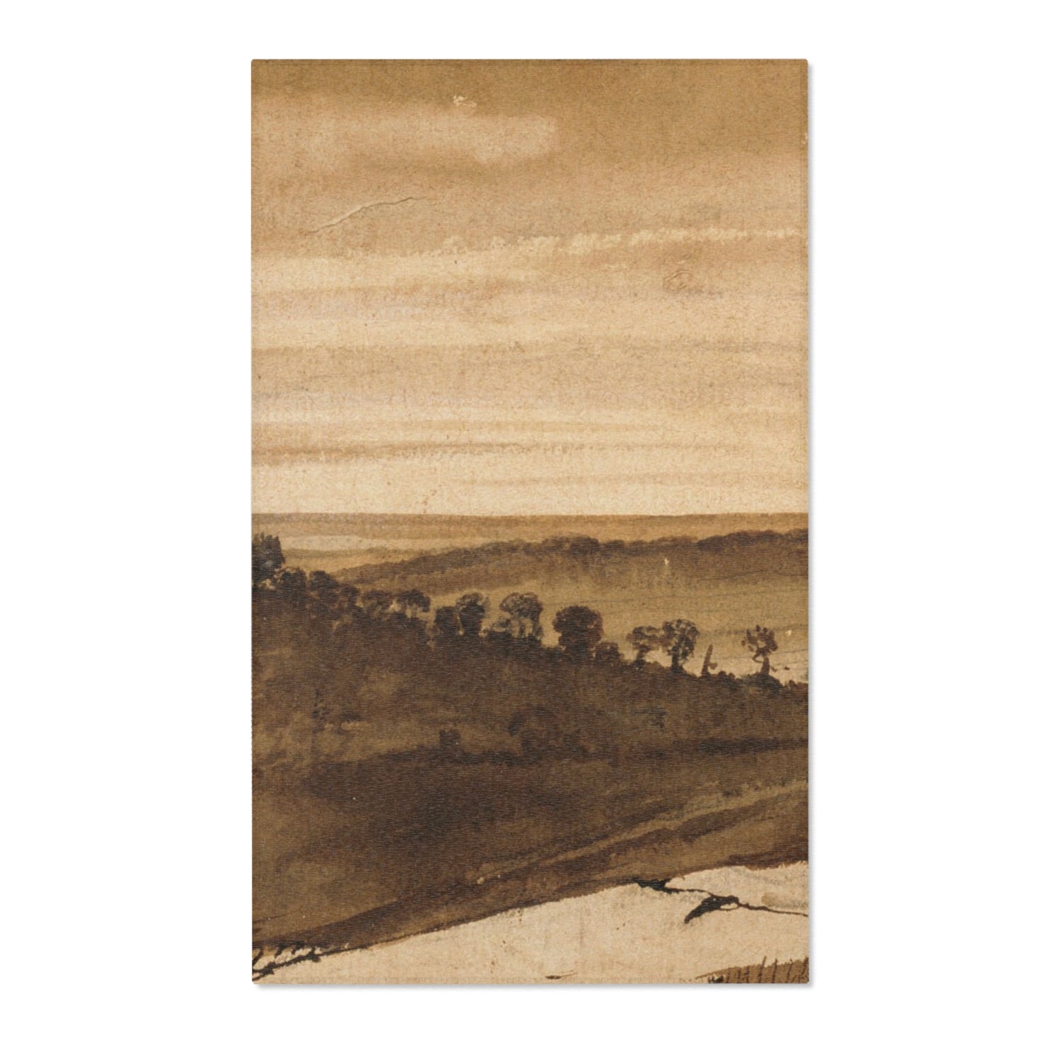 Panorama from the Sasso - Claude Lorrain Area Rug