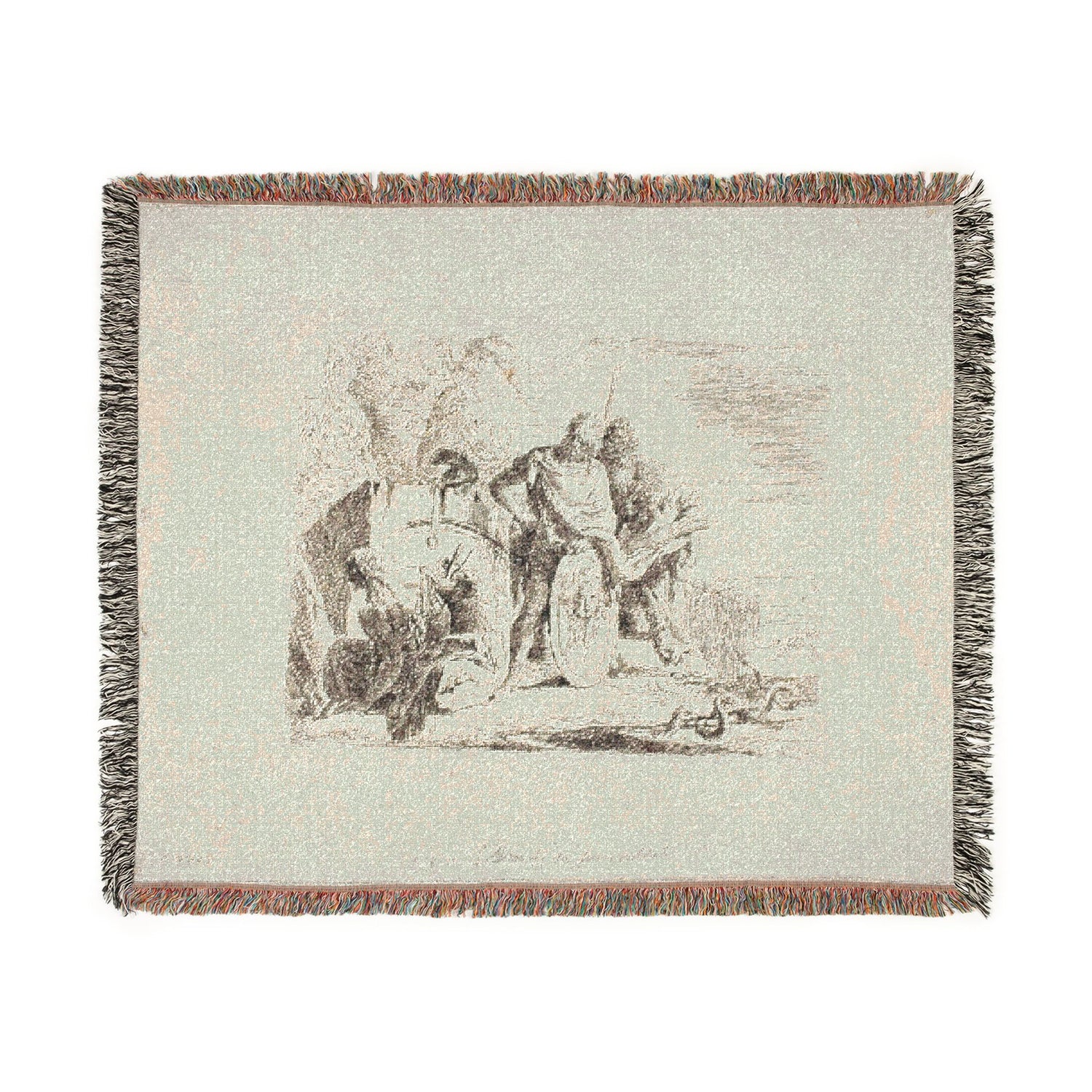 The Astrologer and the Young Soldier - Giovanni Battista Tiepolo Tapestry Blanket