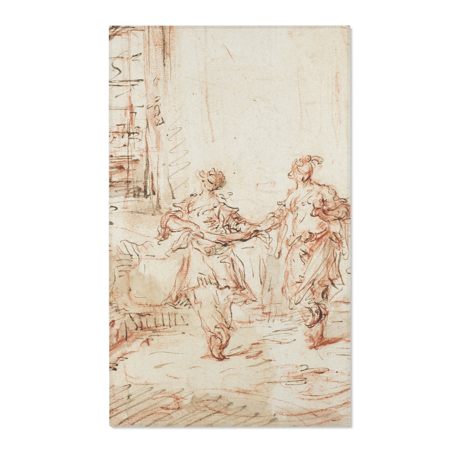 Harem Scene - Francesco Guardi Area Rug