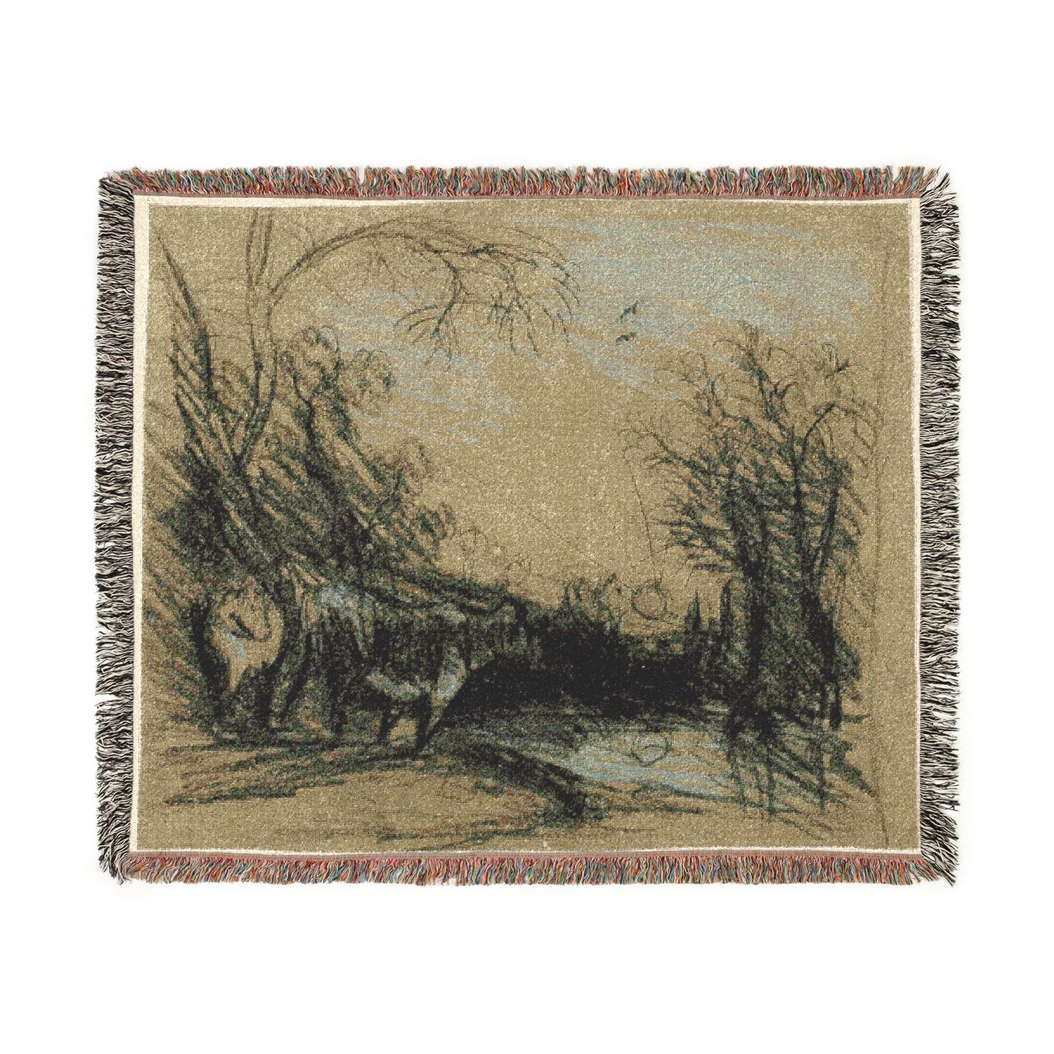 Landscape with Cows - John Constable Tapestry Blanket