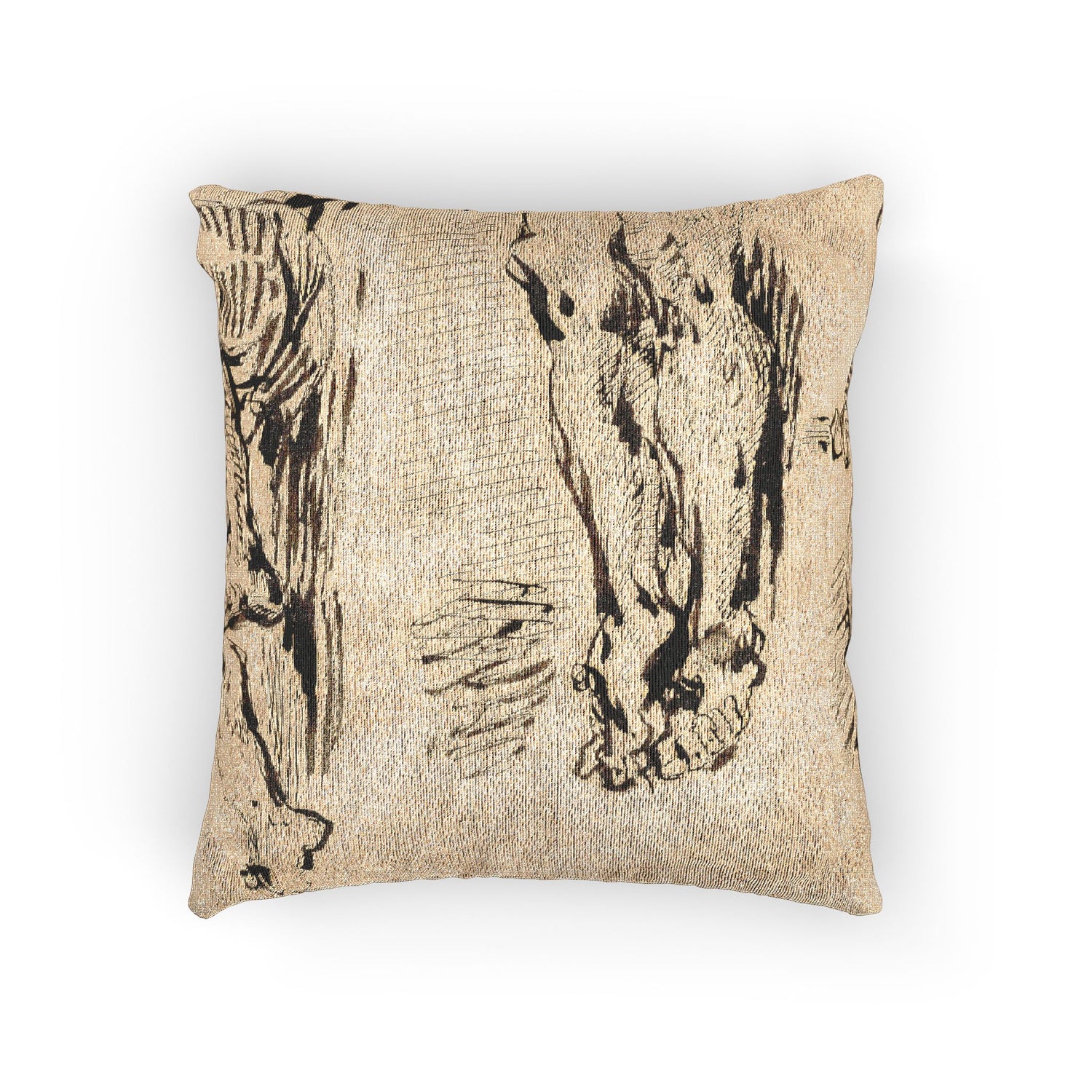 Eugène Delacroix - Study of Arms and Legs of Christ Crucified | Woven Pillow