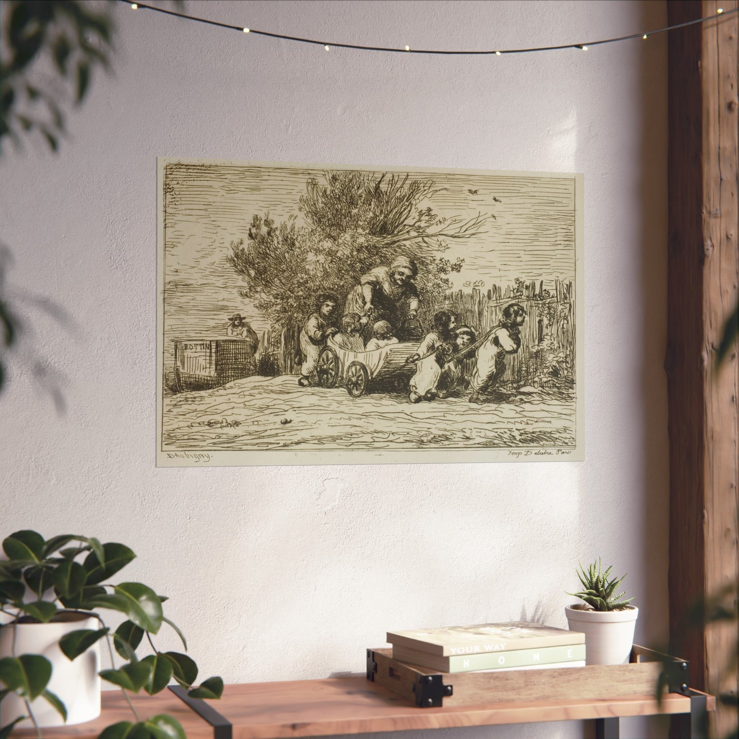 The Heritage of the Wagon - Charles François Daubigny Fine Art Poster