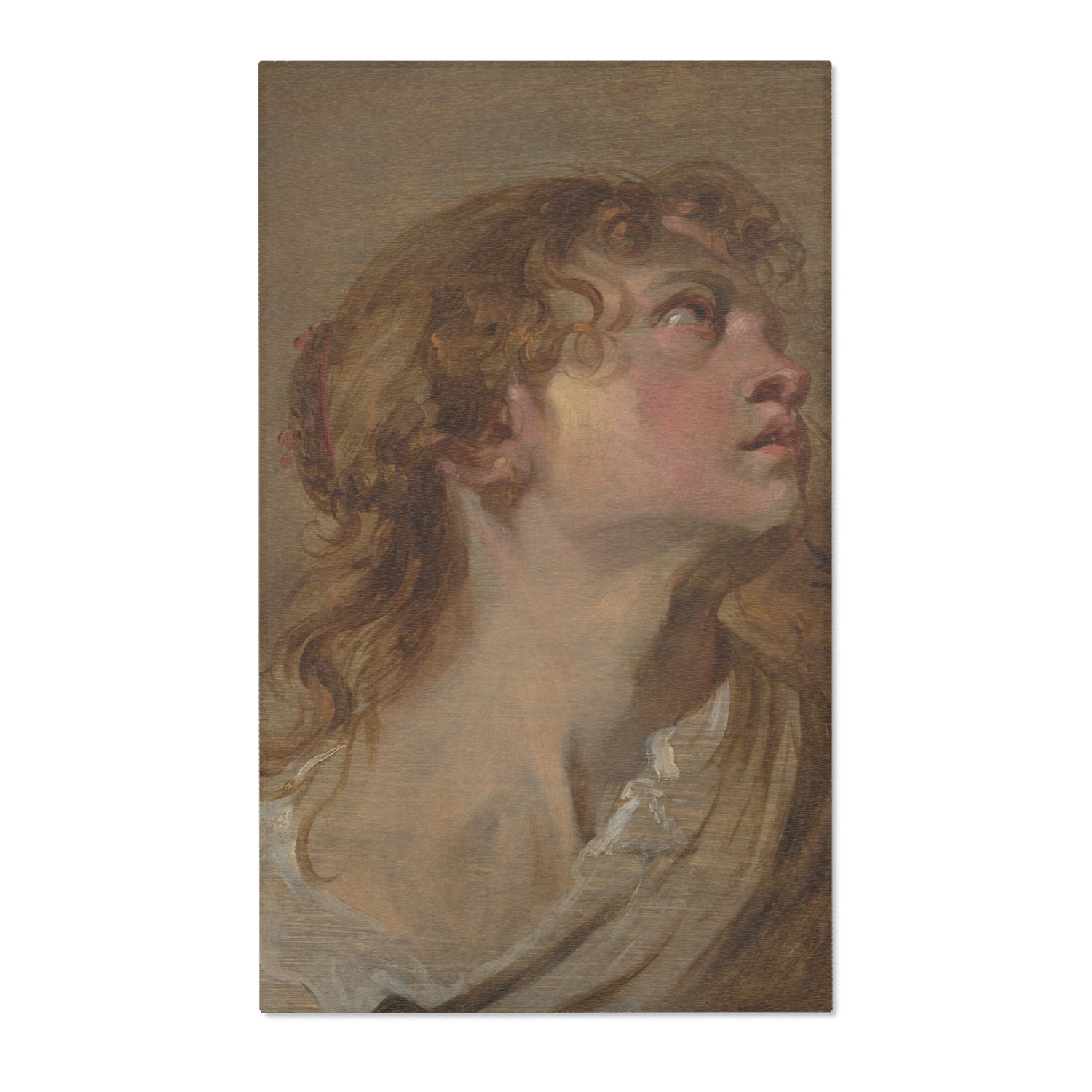 Head of a Girl - Anthony van Dyck Area Rug