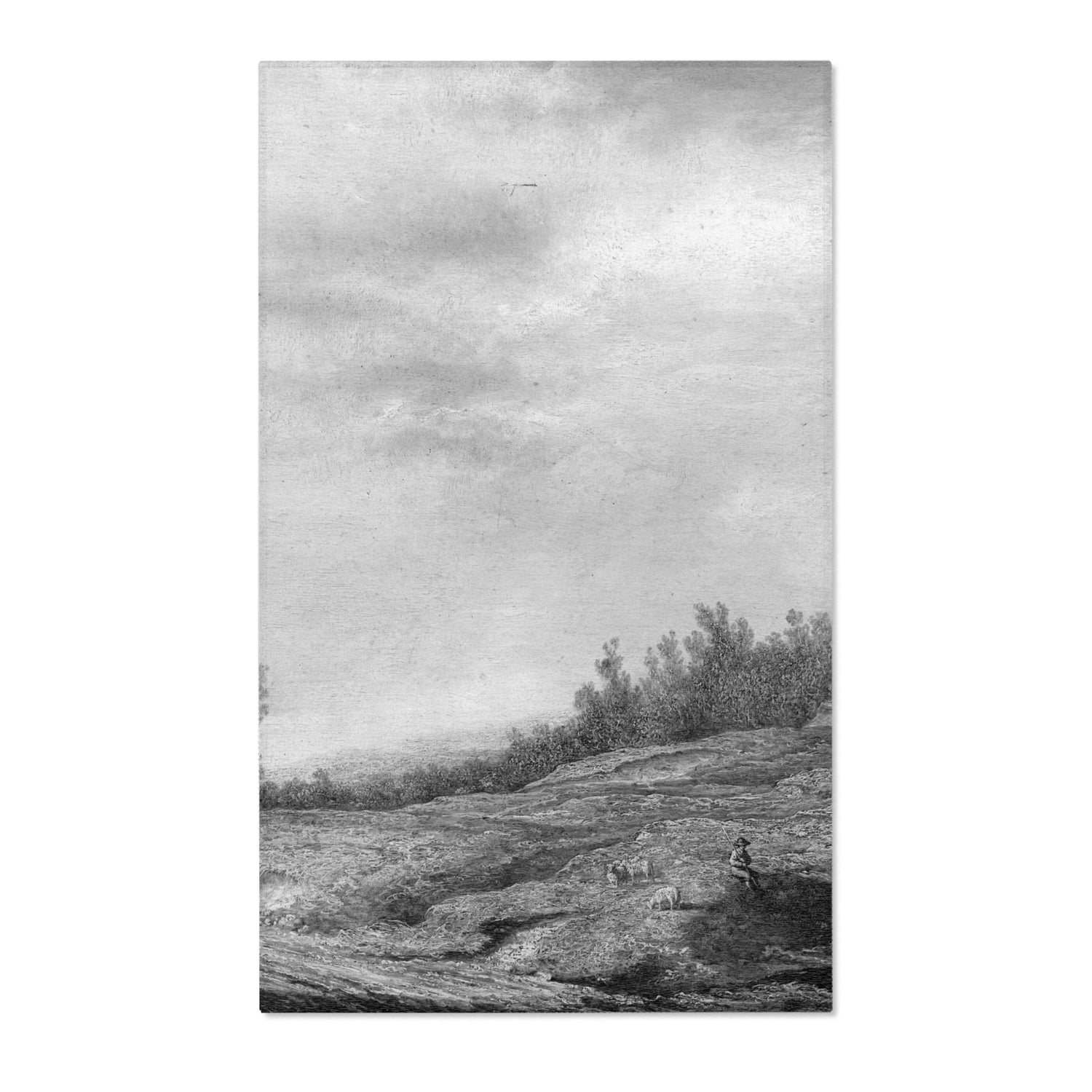 Spring Landscape - Aelbert Cuyp Area Rug