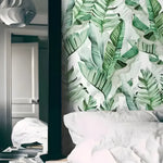 Oversized Banana Leaves Wallpaper 84" W x 96" H - MAIA HOMES
