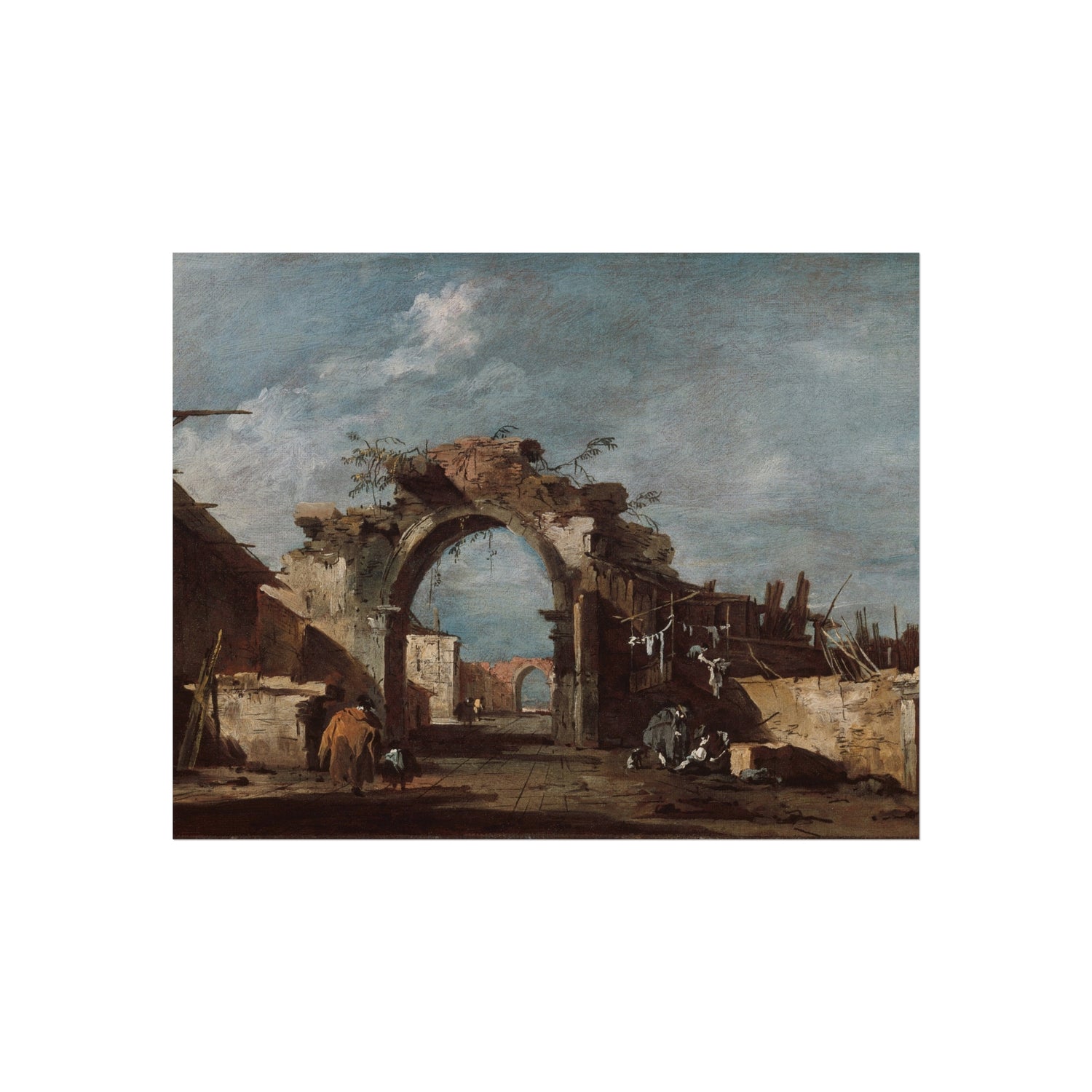 Ruined Archway - Francesco Guardi Fine Art Poster