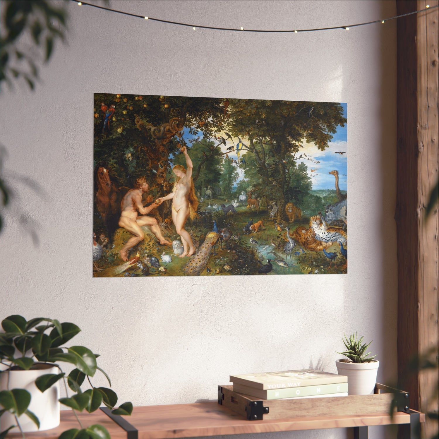 The Earthly Paradise with the Fall of Adam and Eve - Jan Brueghel the Elder and Peter Paul Rubens Fine Art Poster