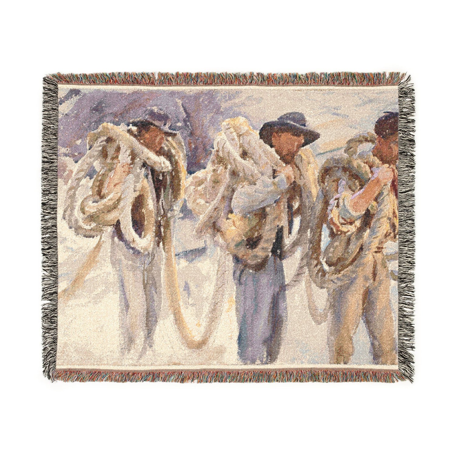 Workmen at Carrara - John Singer Sargent Tapestry Blanket
