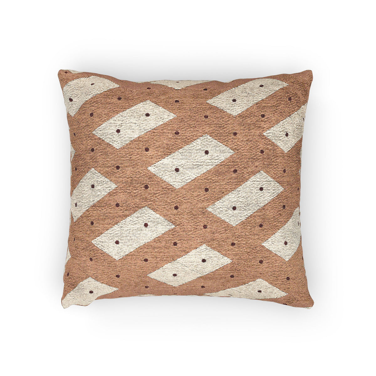 Peacock Harlequin Woven Pillow