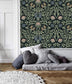 Ethereal Elegance: Vine and Flower Wallpaper