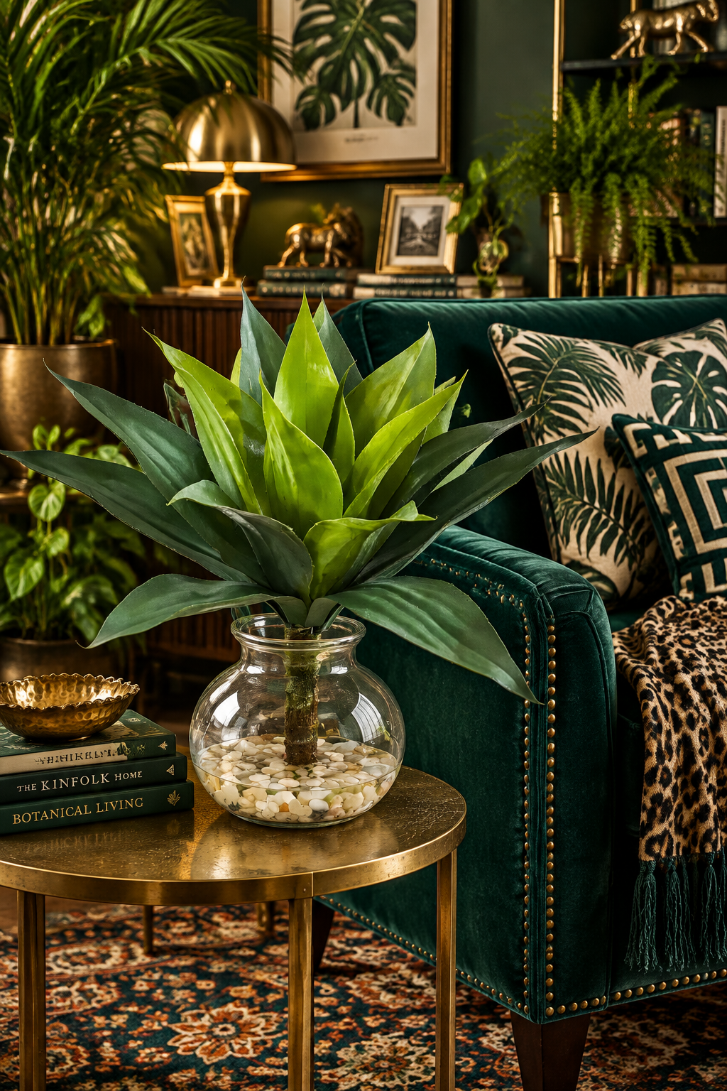 Artificial Agave Succulent in Decorative Vase