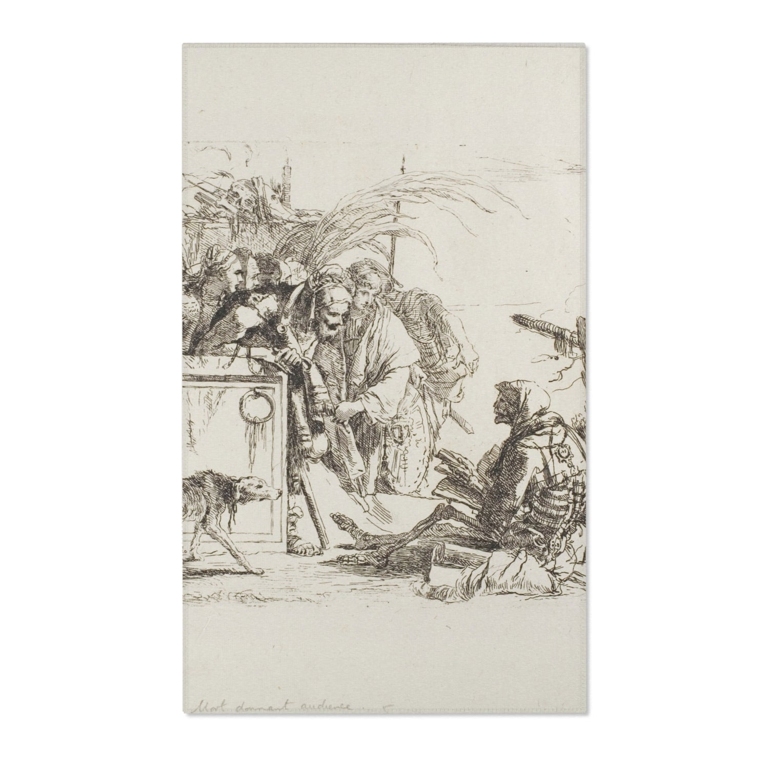 Death Giving Audience - Giovanni Battista Tiepolo Area Rug