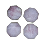 Rose Quartz Octagon Coasters - Set of 4 OS