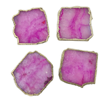 Pink Agate Coasters - Set of 4 OS