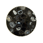Black Agate Countertop Lazy Susan Centerpiece 14 inches Rose Gold