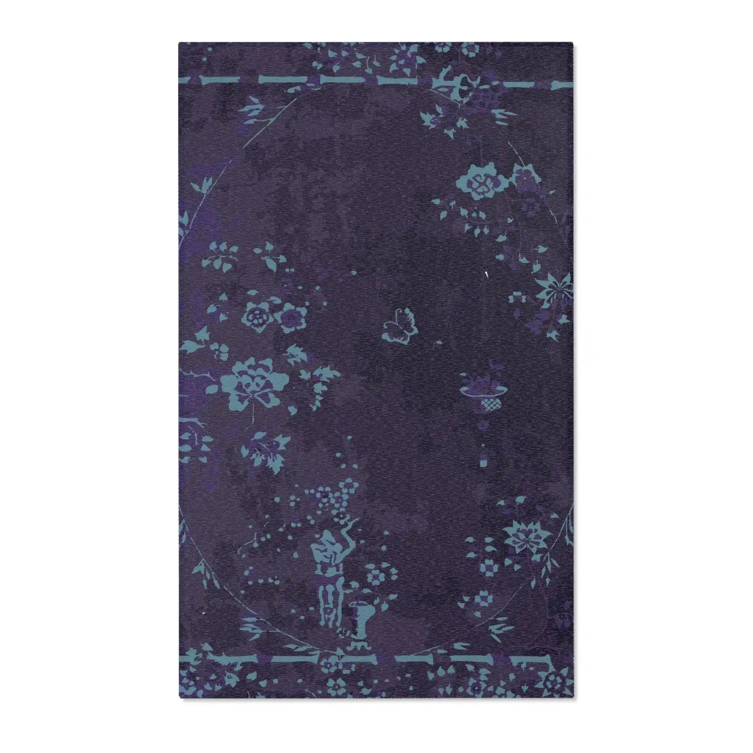 Moonlit Bloomscape Accent Rug