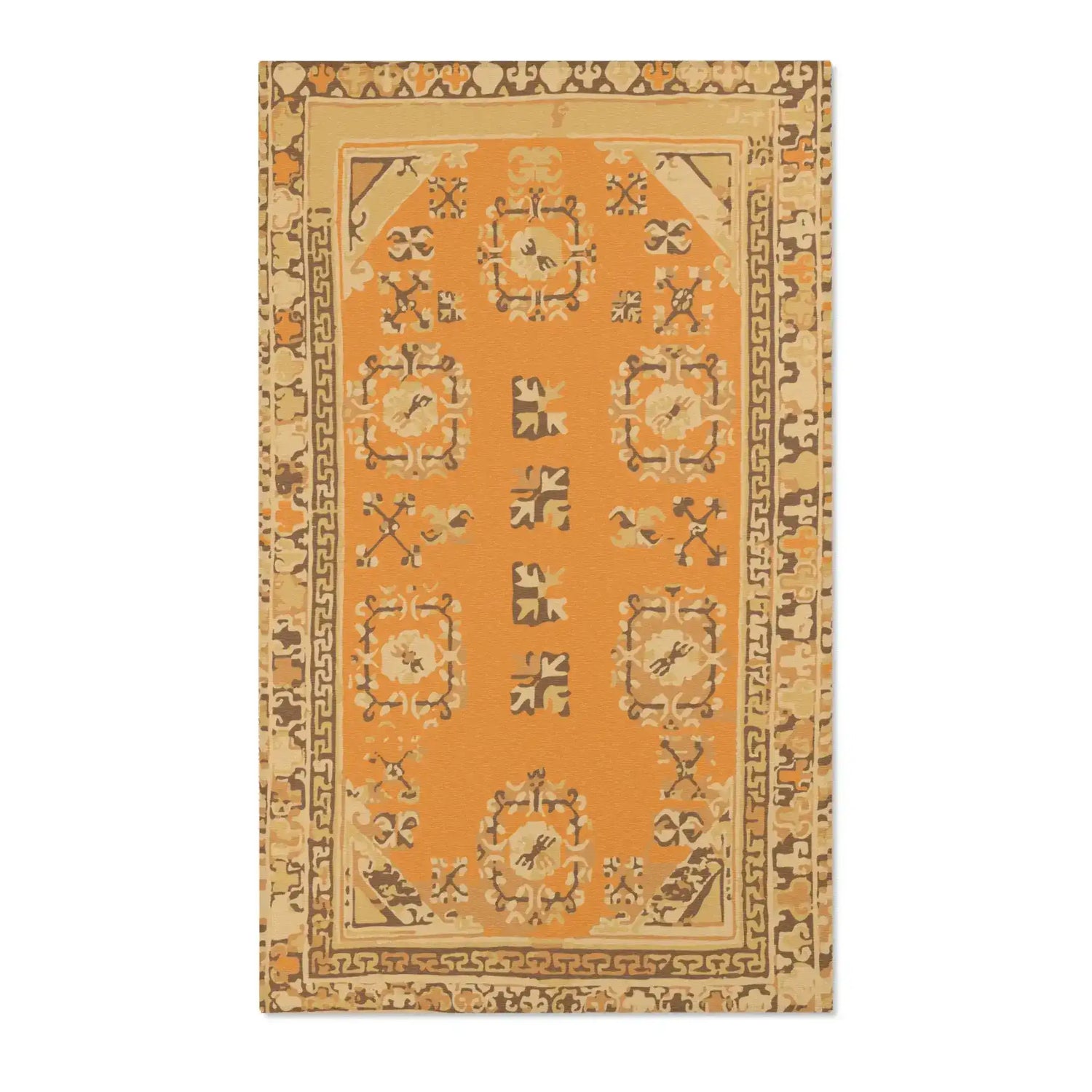 Saffron Spice Mosaic Accent Rug