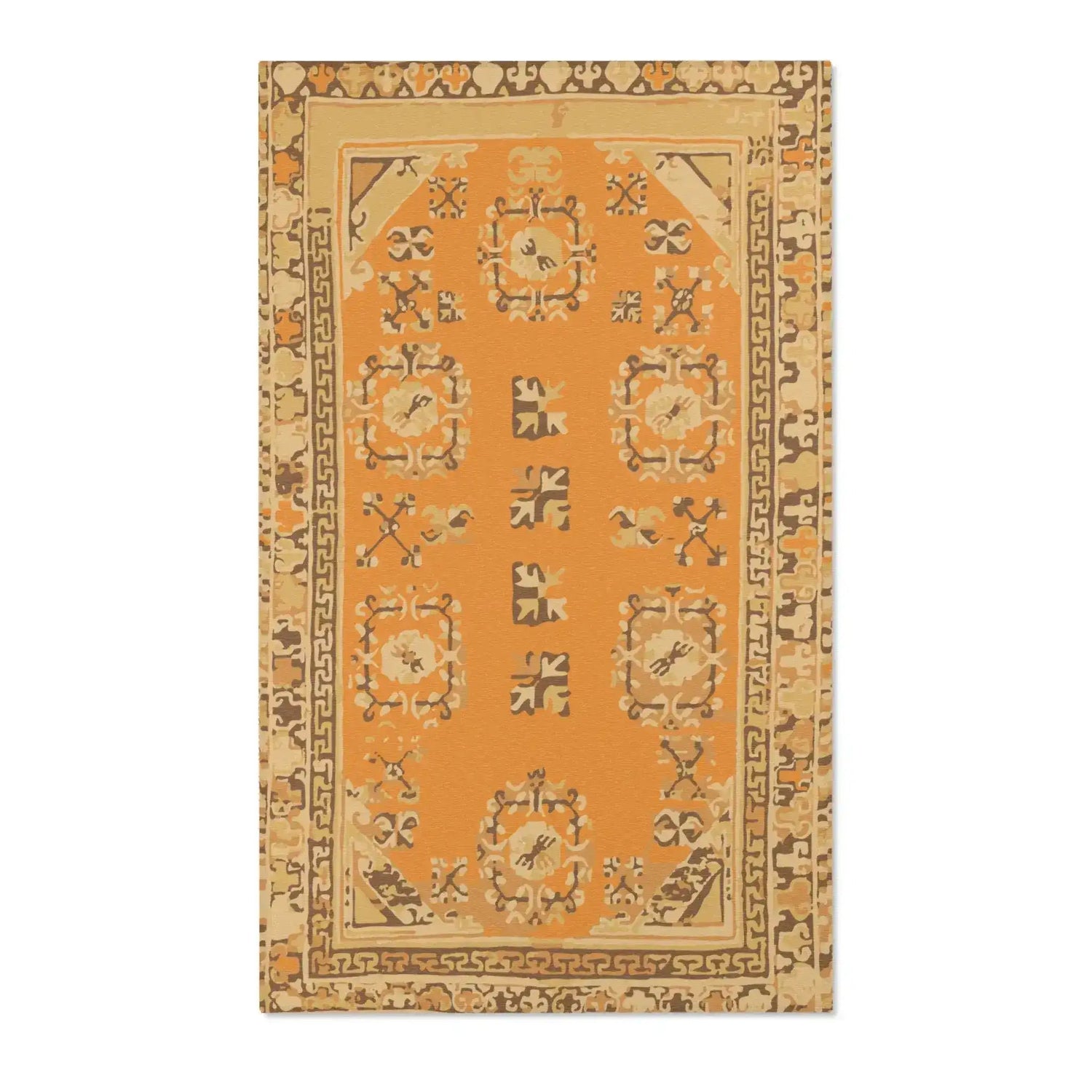Saffron Spice Mosaic Accent Rug