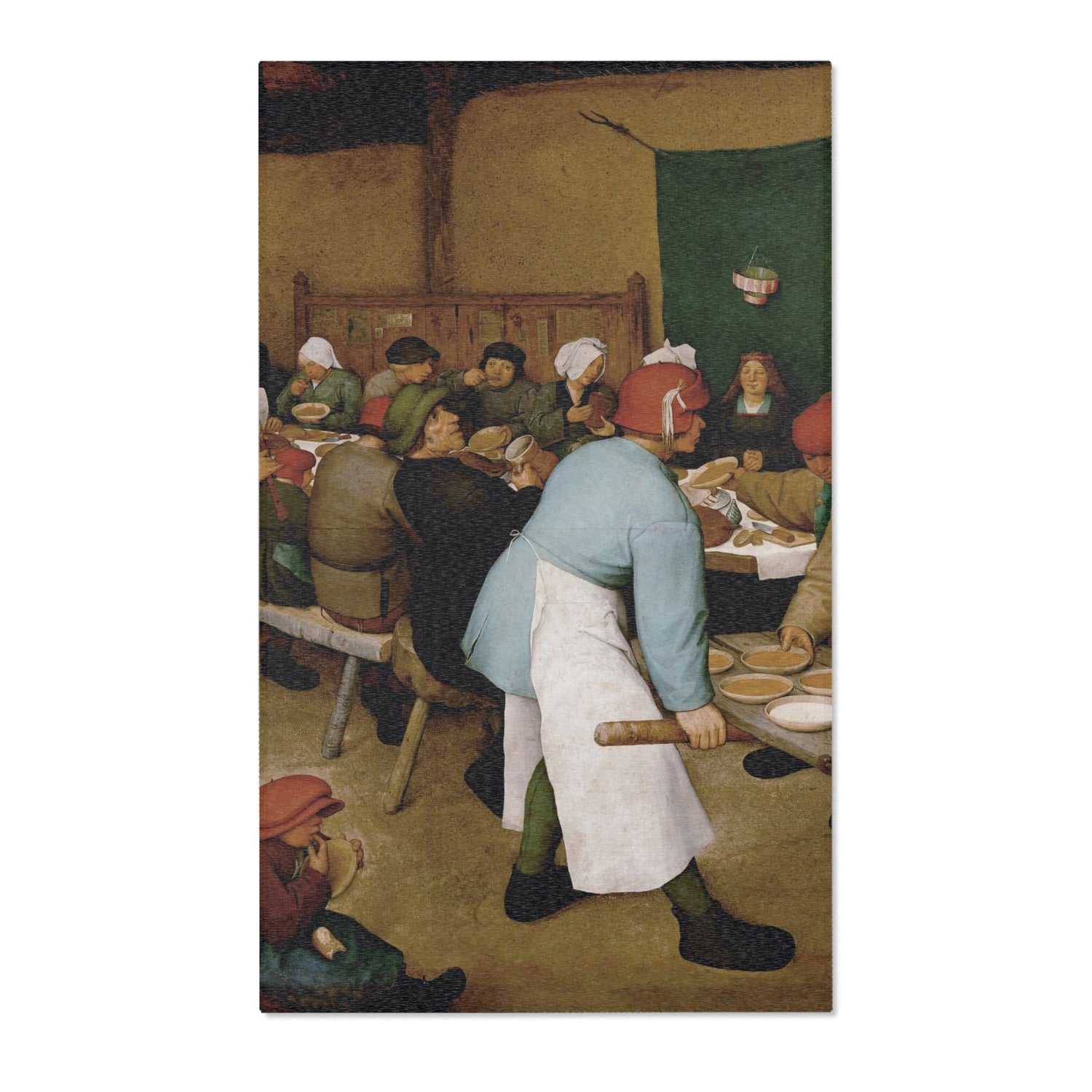 Peasant Wedding - Pieter Bruegel the Elder Area Rug