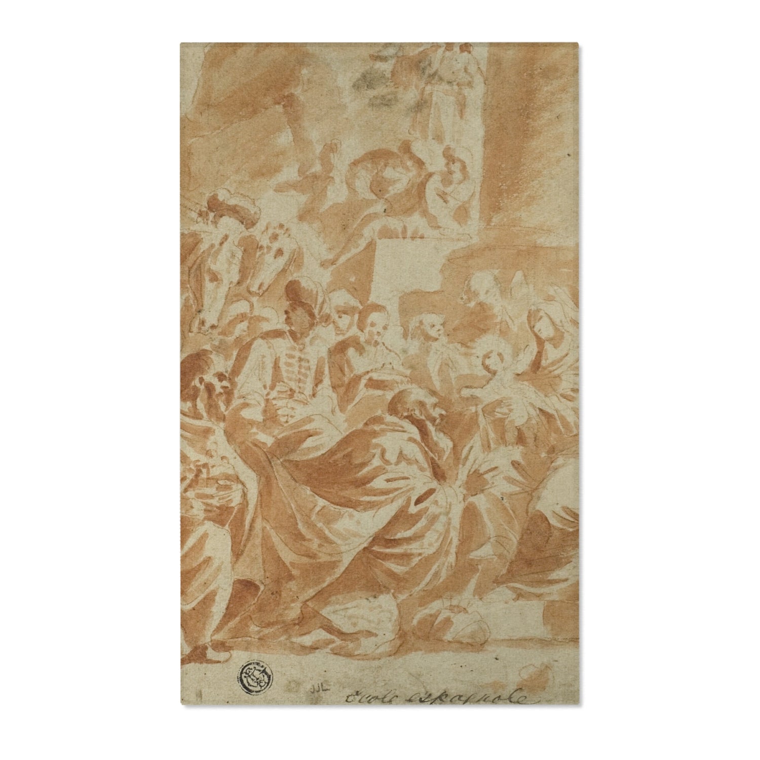 Adoration of the Magi - Peter Paul Rubens Area Rug