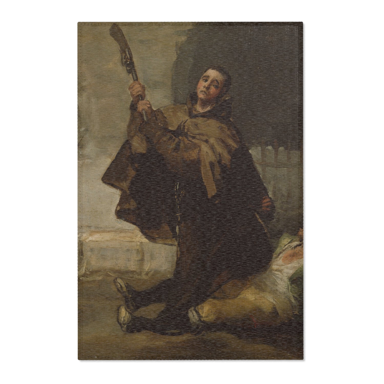 Friar Pedro Clubs El Maragato - Francisco José de Goya y Lucientes Area Rug
