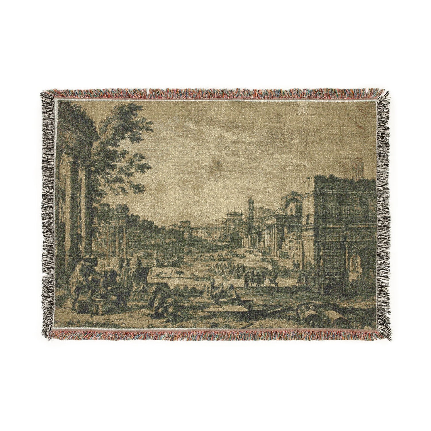 The Roman Forum - Claude Lorrain Tapestry Blanket
