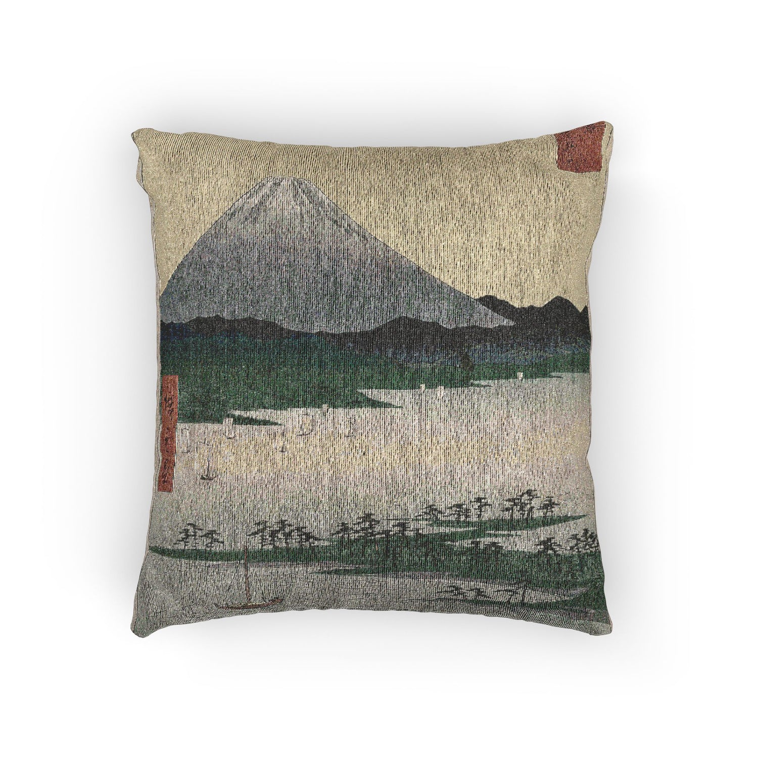 Pine Groves of Miho Suruga - Utagawa Hiroshige Pillow