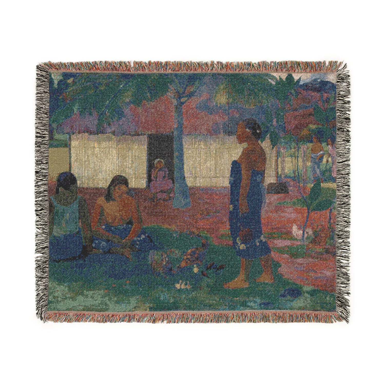 Why Are You Angry - Paul Gauguin Tapestry Blanket