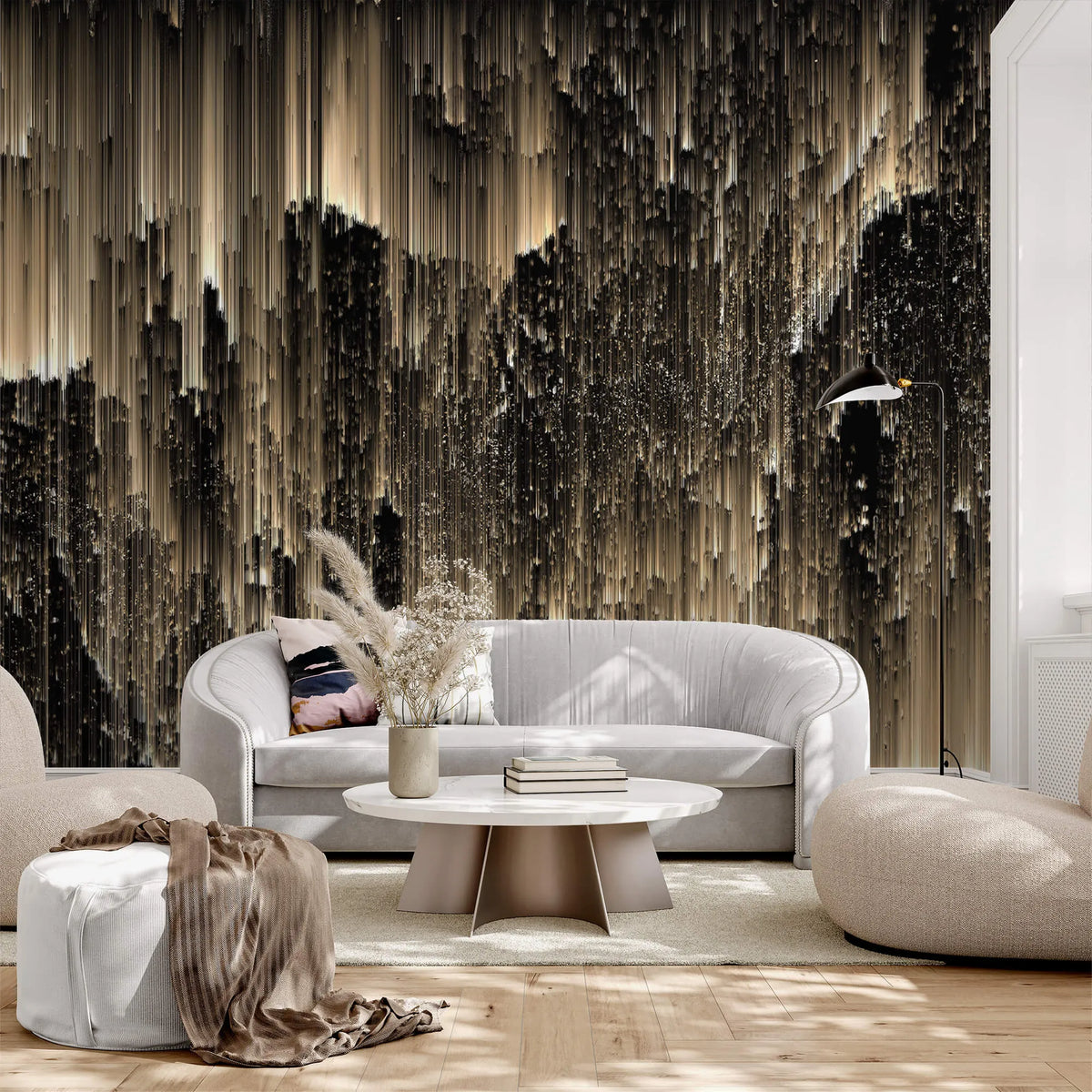 Midnight Opulence: Glamorous Night Wallpaper