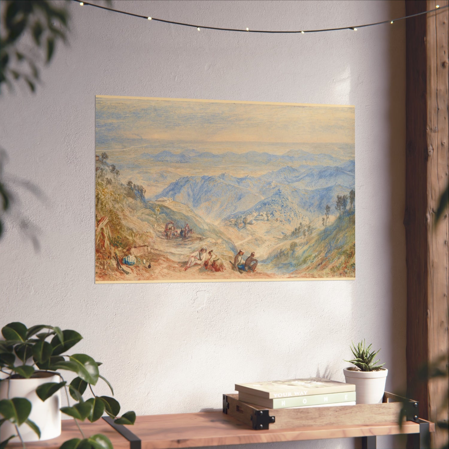 Mussooree and the Dhoon from Landour - Joseph Mallord William Turner Fine Art Poster